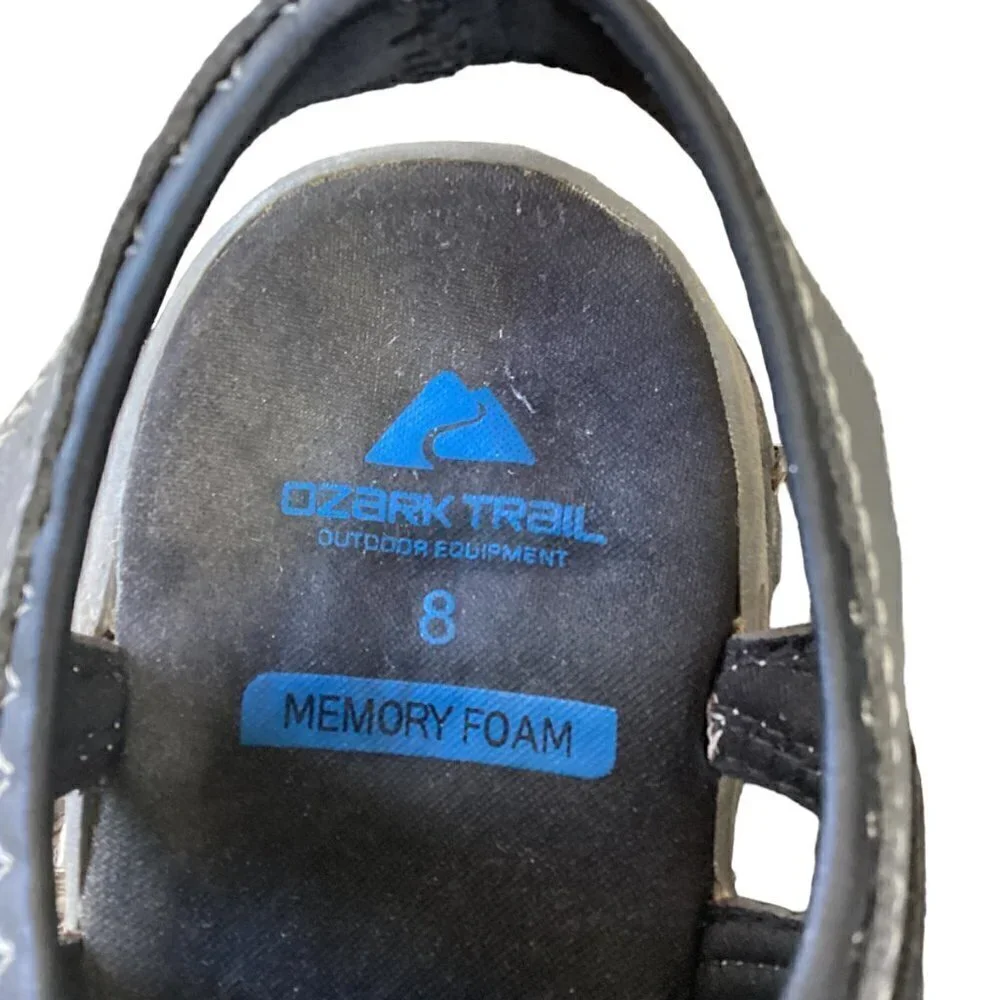 Ozark‎ Trail Men's Closed Toe Fisherman Sandals Hiking Sz 8 Gray/Black/Blue 263D